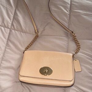 Coach Tan Leather Crossbody Bag